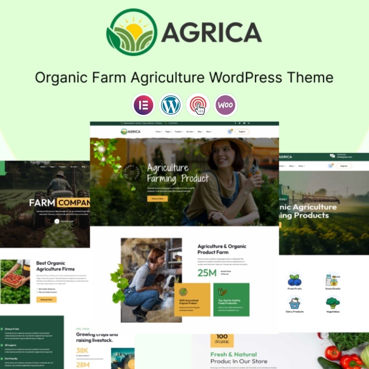 Agrica - Agriculture & Organic Farm WordPress Theme