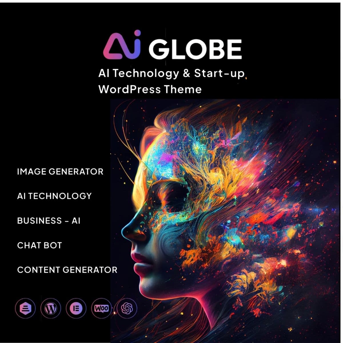 AI Globe - Artificial Intelligence Startup & Technology WordPress Theme
