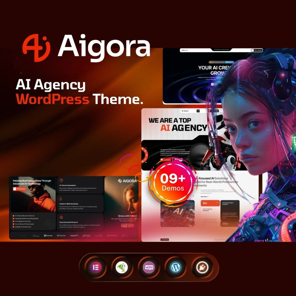 Aigora - AI Agency WordPress Theme