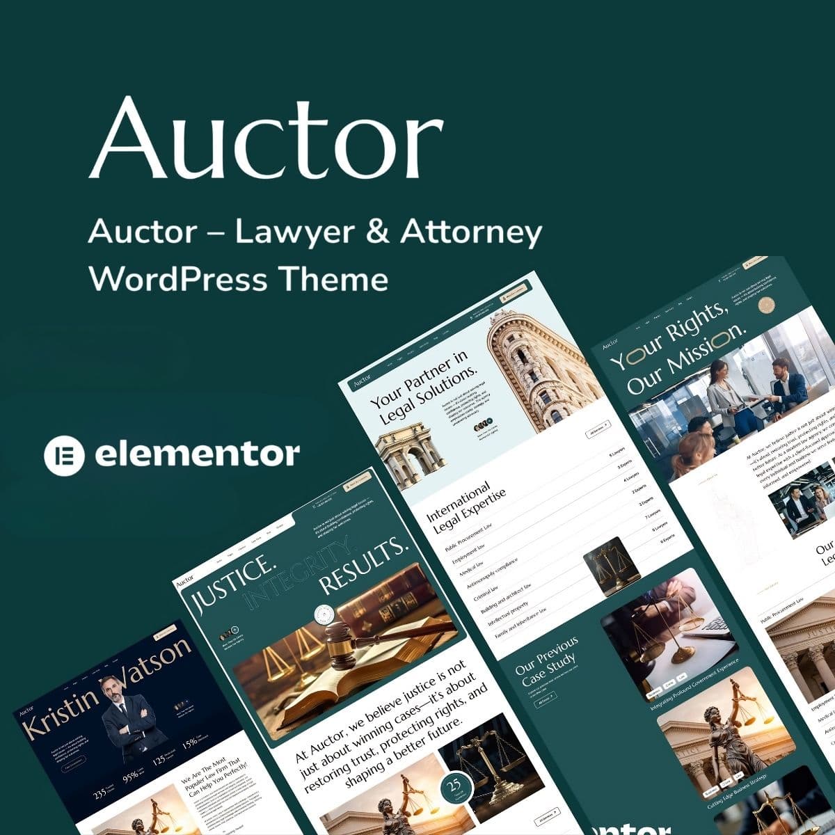 Auctor – Lawyer & Attorney WordPress Theme