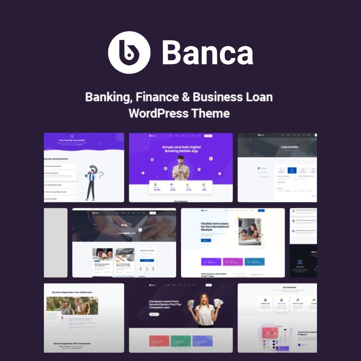 Banca - Banking, Finance & Business Loan WordPress Theme