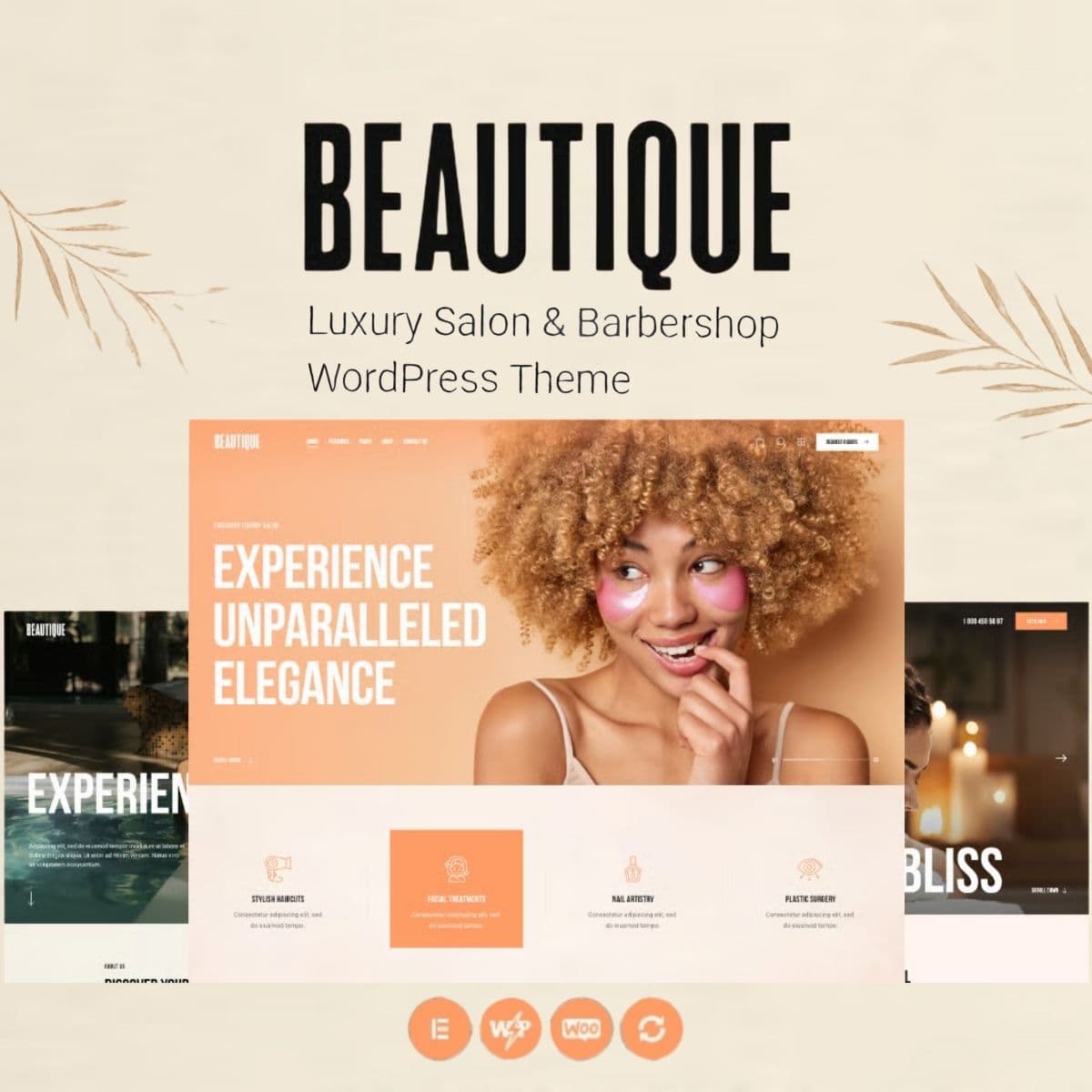 Beautique - Luxury Salon & Barbershop WordPress Theme