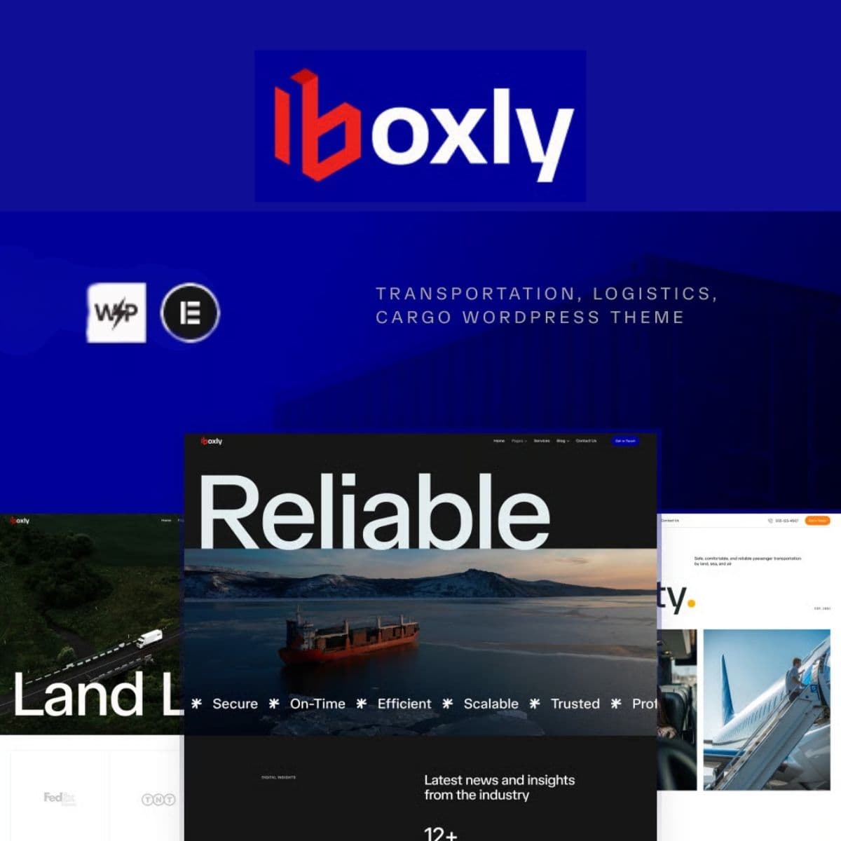 Boxly - Transportation, Logistics, Cargo WordPress Theme