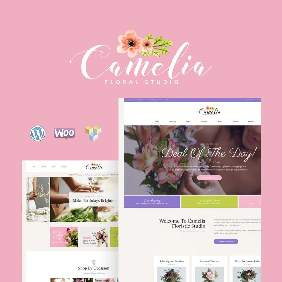 Camelia | Floral Studio Florist WordPress Theme