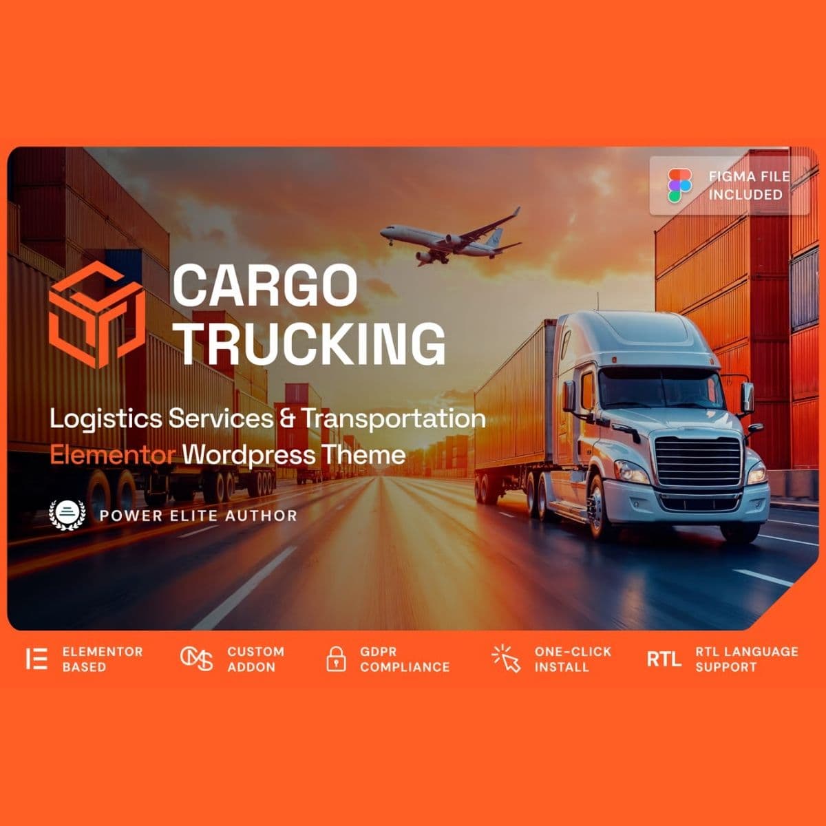 Cargo Trucking - Transportation Services & Logistics WordPress Theme