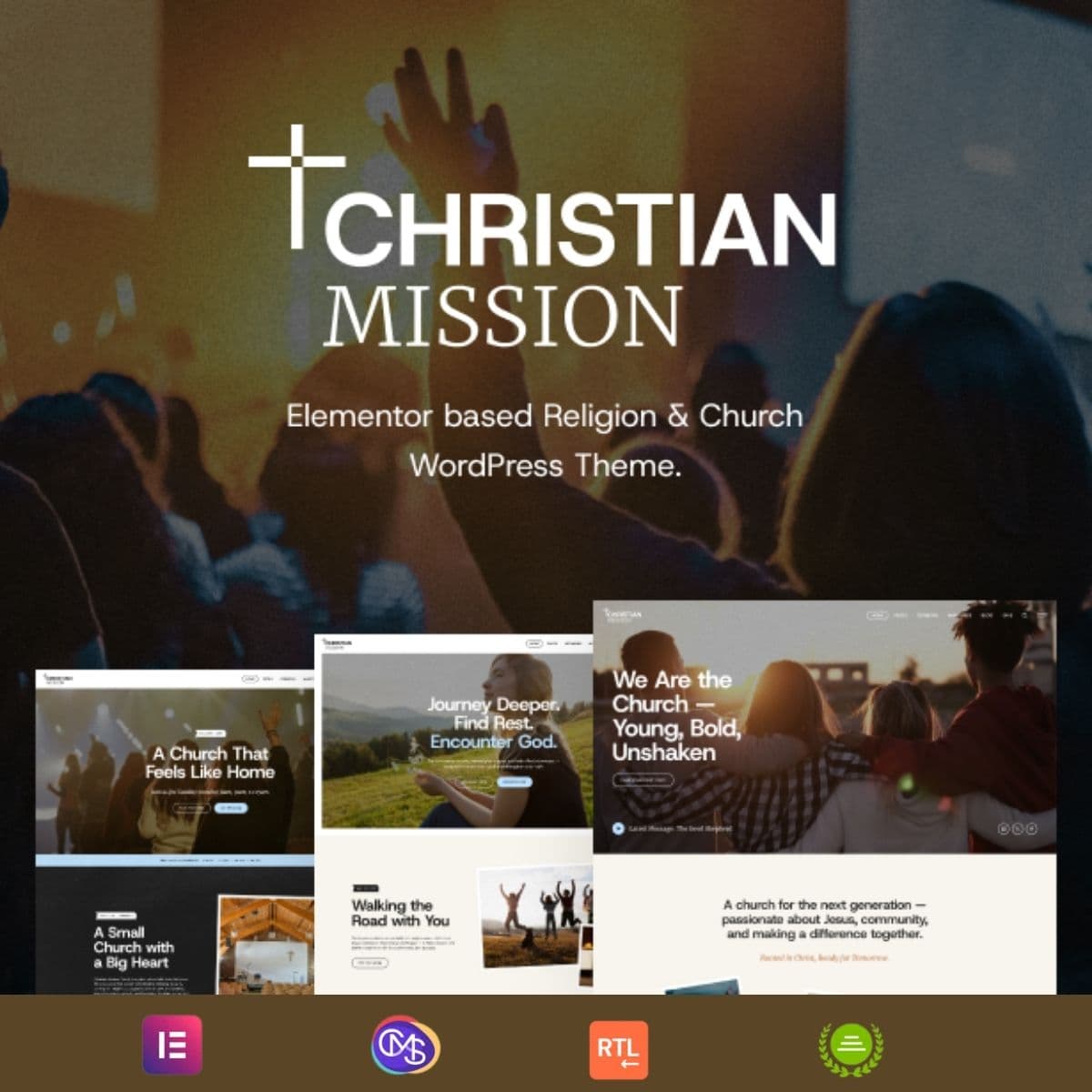 Christian Mission - Religious Events & Retreats Church WordPress Theme