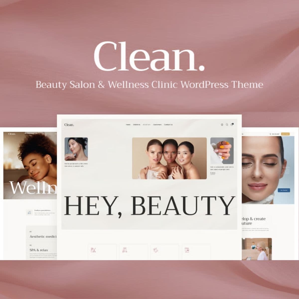 Clean - Beauty Salon & Wellness Clinic WordPress Theme