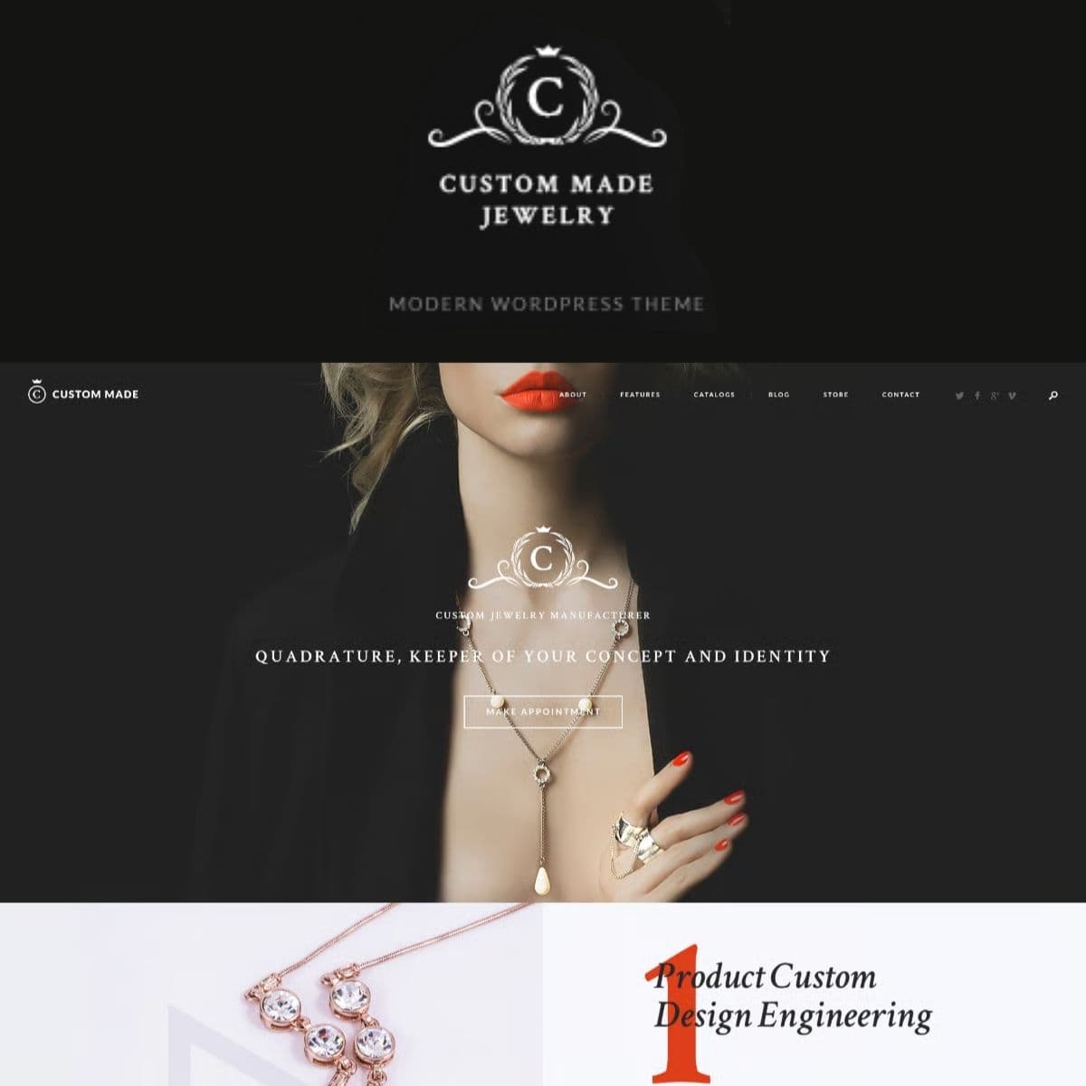 Custom Made | Jewelry Manufacturer and Store WordPress Theme
