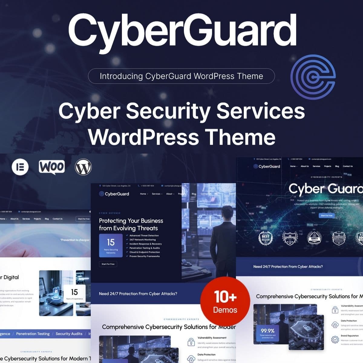 CyberGuard - Cyber Security Services WordPress Theme