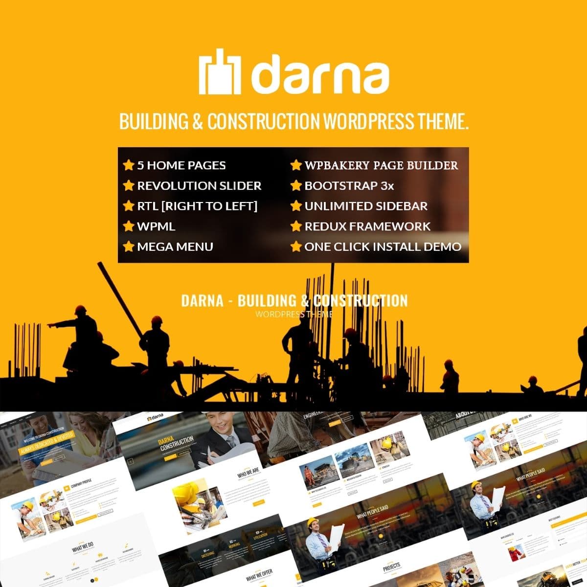 Darna - Building & Construction WordPress Theme