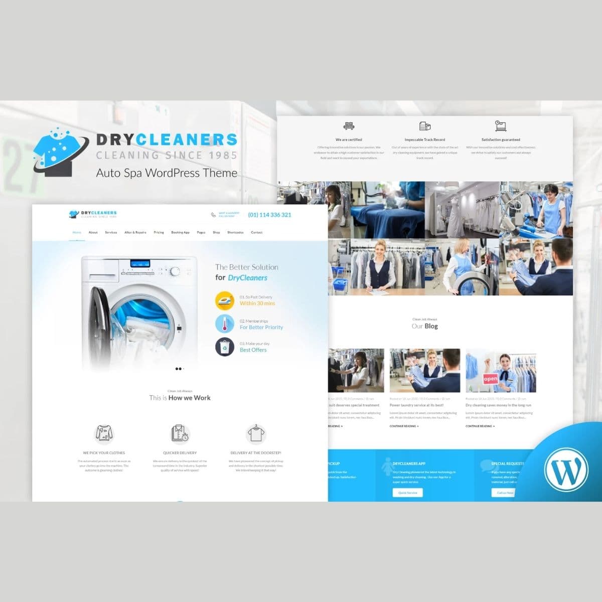 Dry Cleaning | Laundry Services WordPress Theme