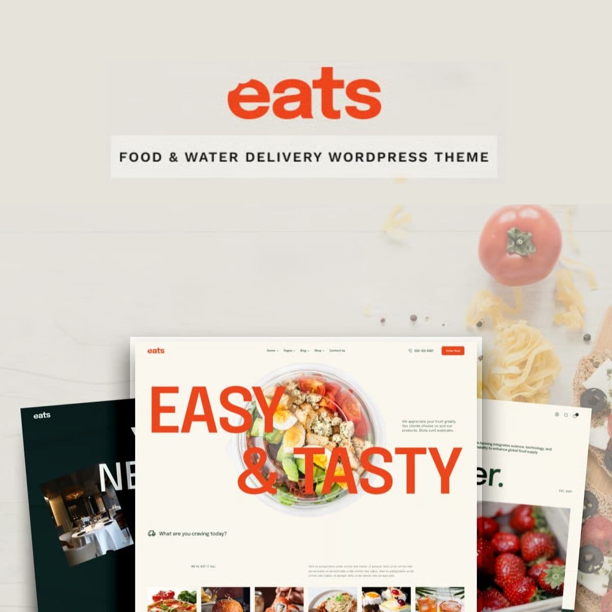 Eats - Water & Food Delivery WordPress Theme