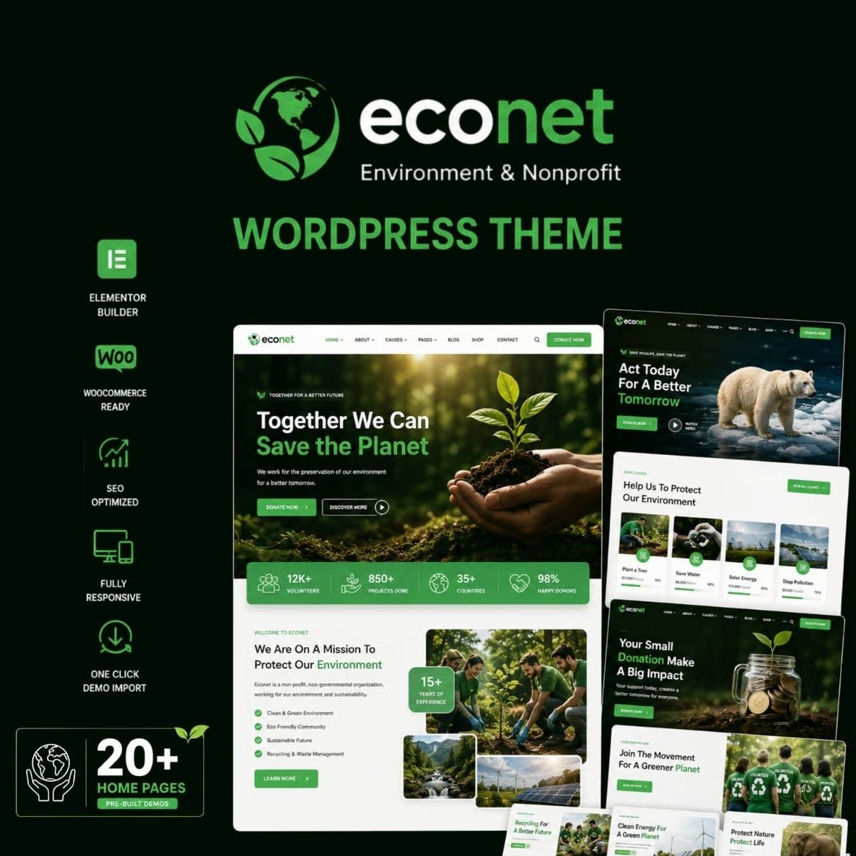 Econet - Ecology Environment & Nonprofit WordPress Theme