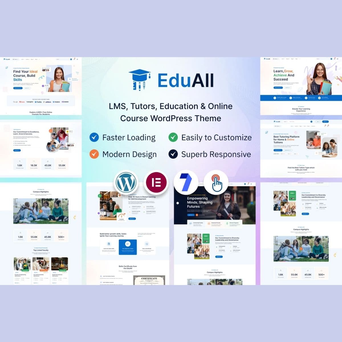 EduAll - Education LMS Tutors & Online Course WordPress Theme Multipurpose