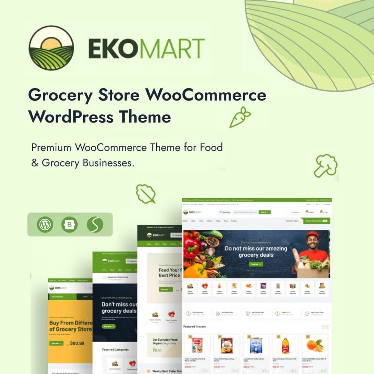 Ekomart - Grocery Shop WooCommerce WordPress Theme