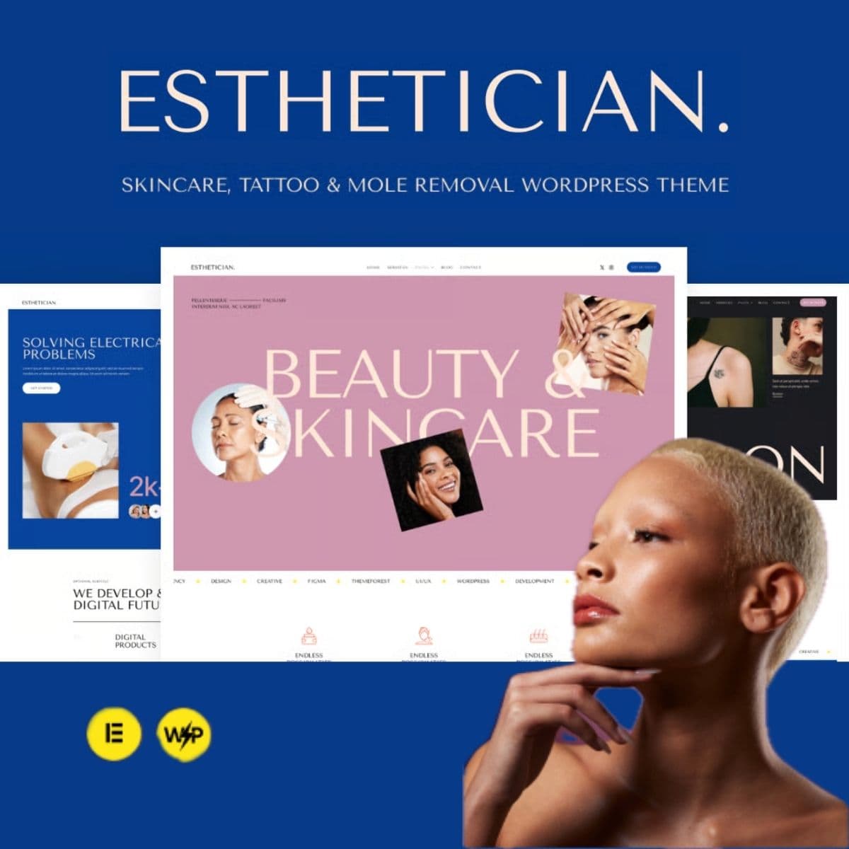 Esthetician - Skincare, Tattoo & Mole Removal WordPress Theme