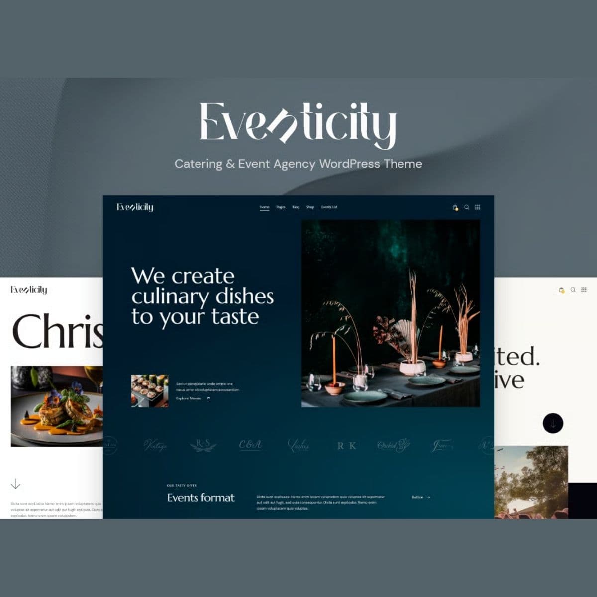 Eventicity - Catering & Meeting Conference WordPress Theme