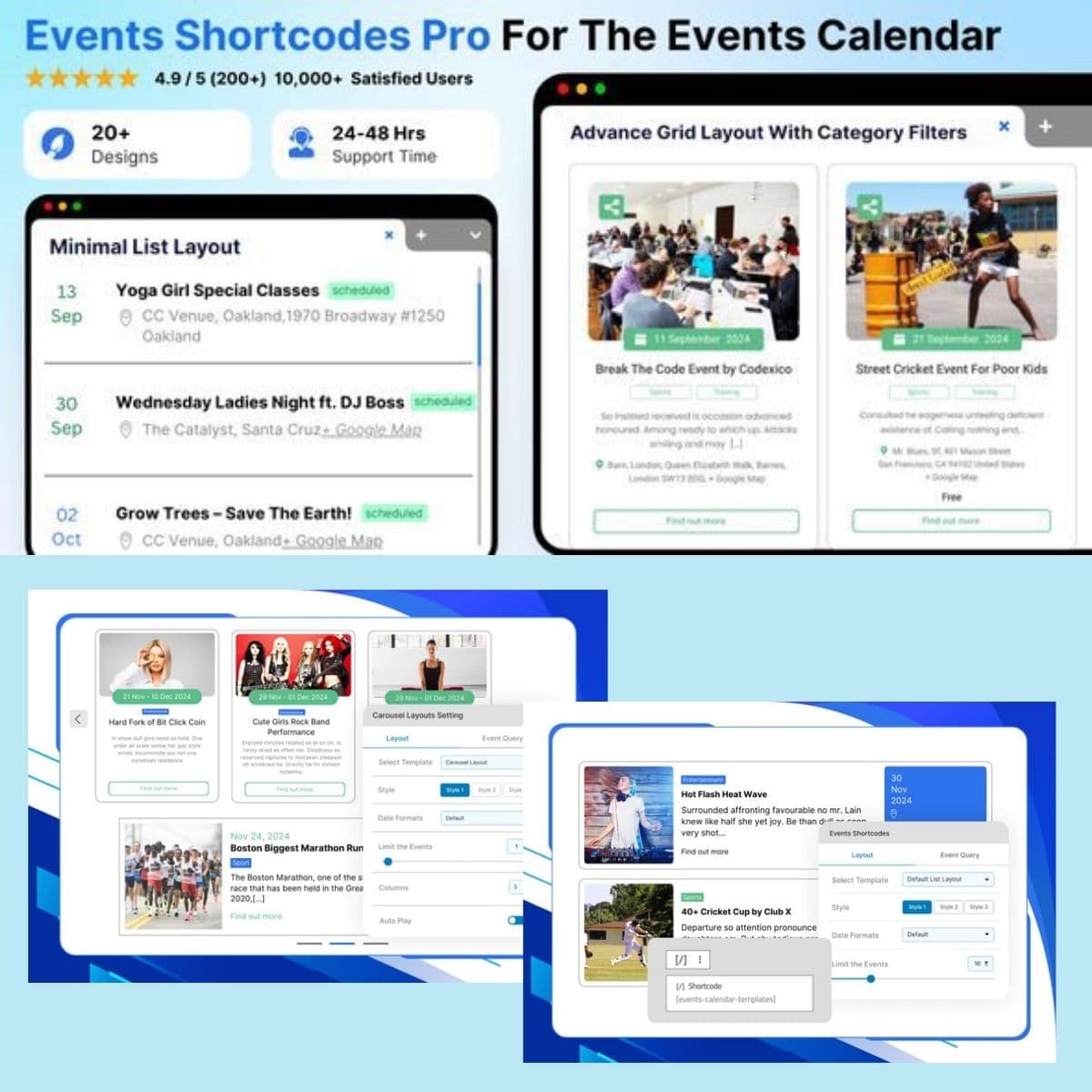Events Shortcodes & Block Pro For The Events Calendar