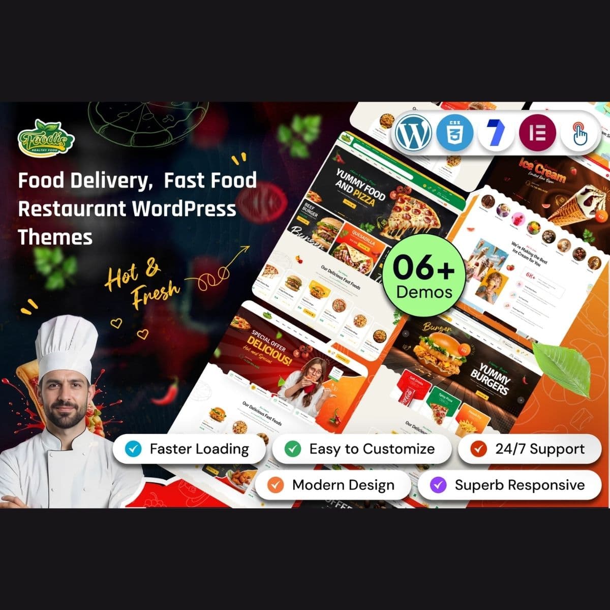 Foodis - Restaurant & Fast Food WordPress Theme
