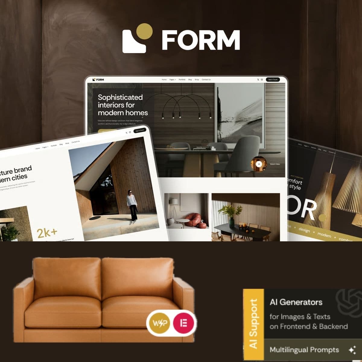 Form - Architecture & Interior Design WordPress Theme