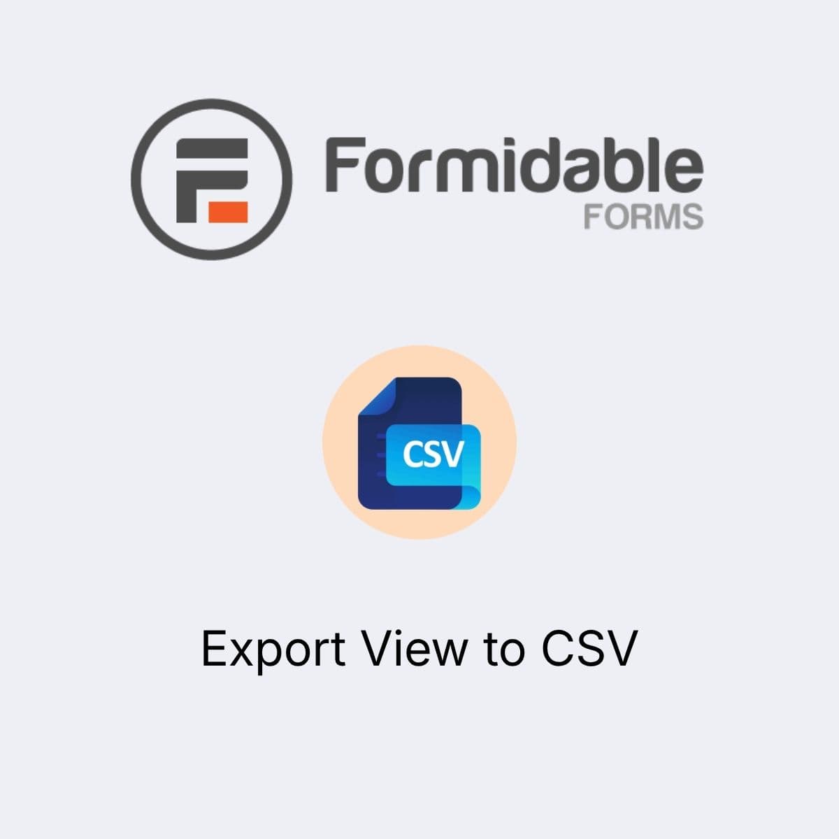 Formidable Forms - Export View to CSV