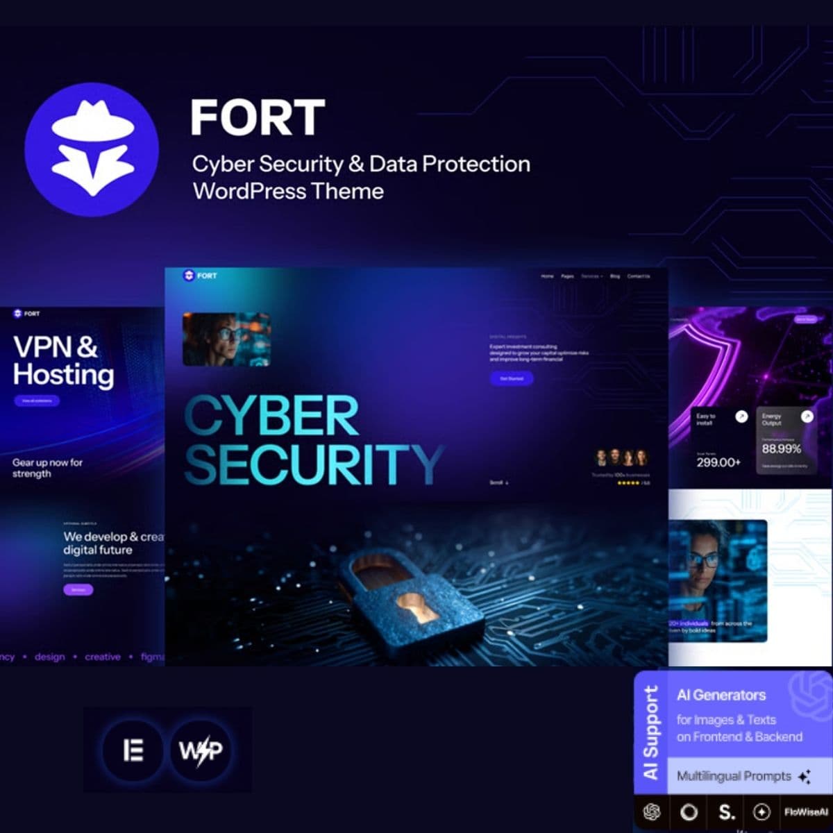 Fort - Cyber Security & Data Protection WordPress Theme