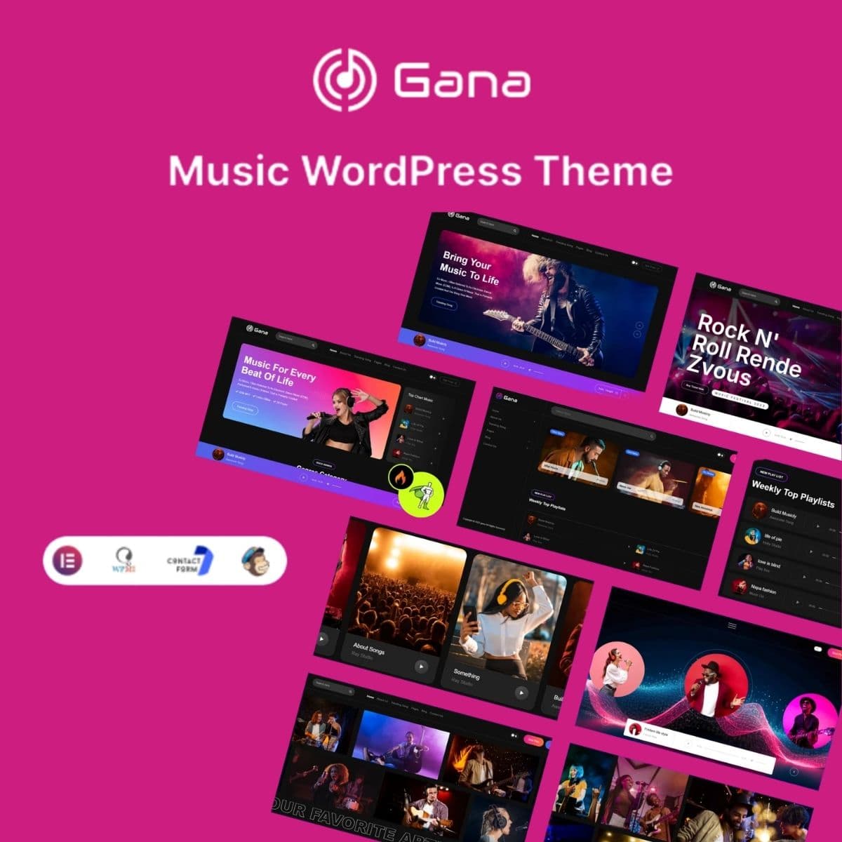 Gana - Music and Event WordPress Theme