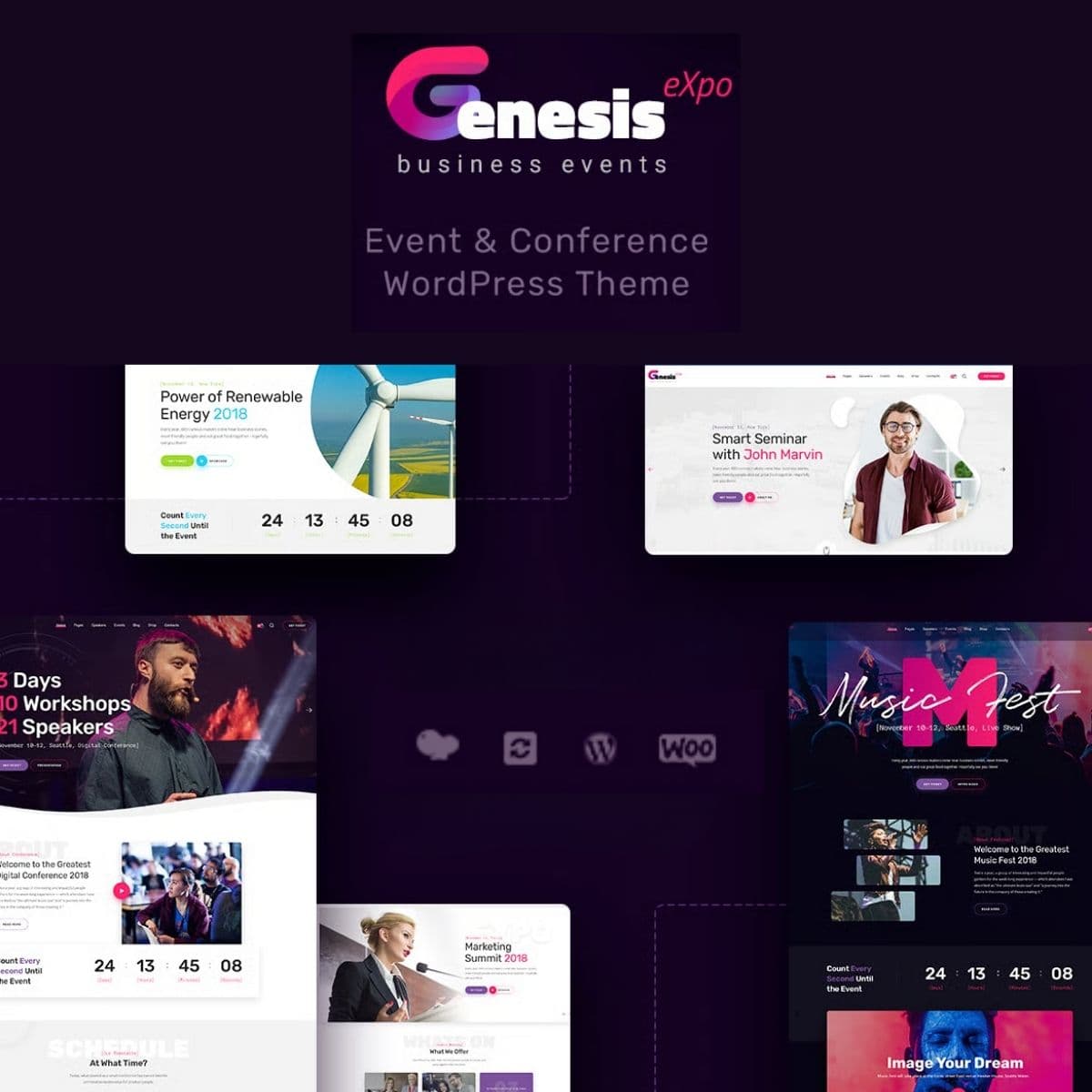 GenesisExpo | Business Events & Conference WordPress Theme