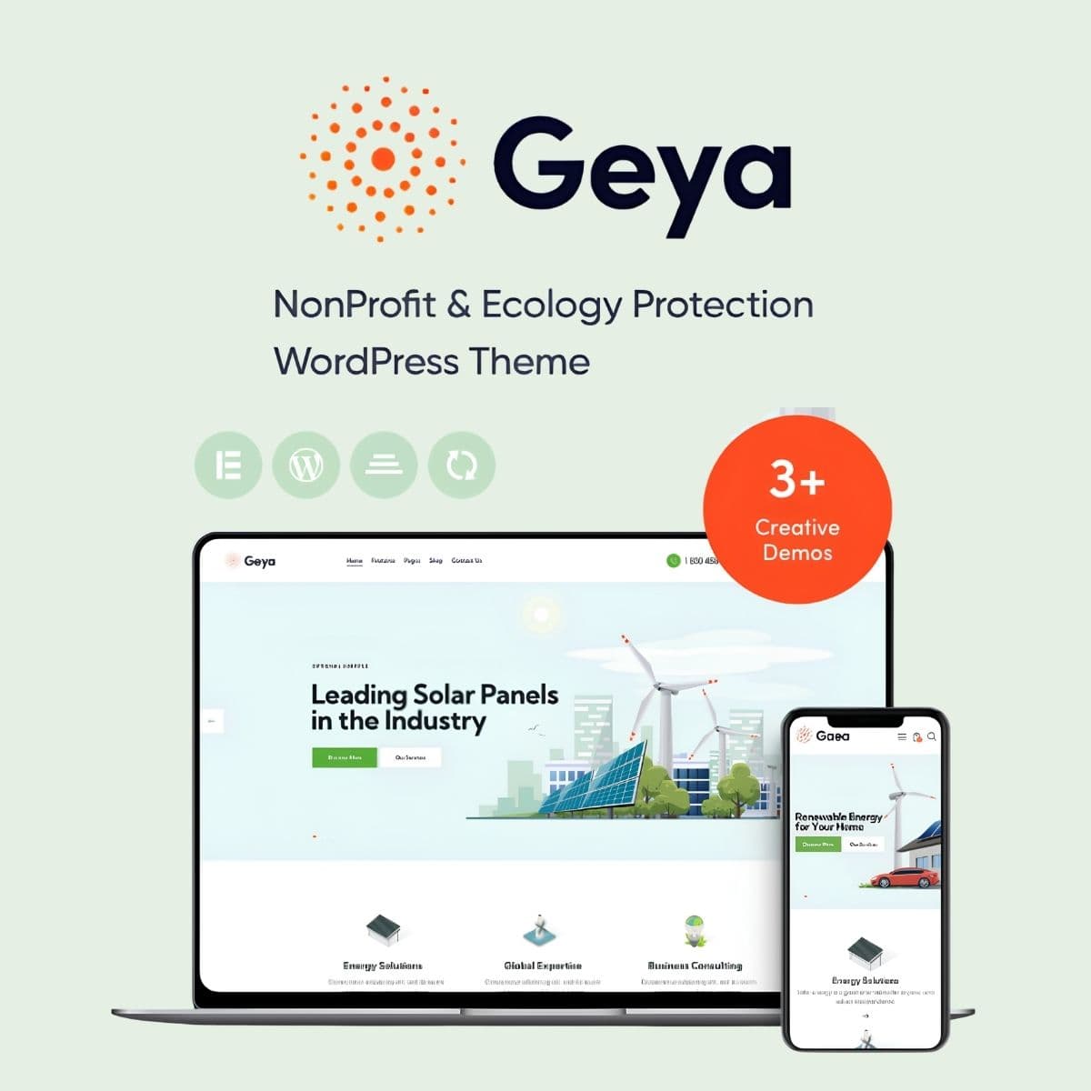 Geya - Renewable Energy & Ecology WordPress Theme