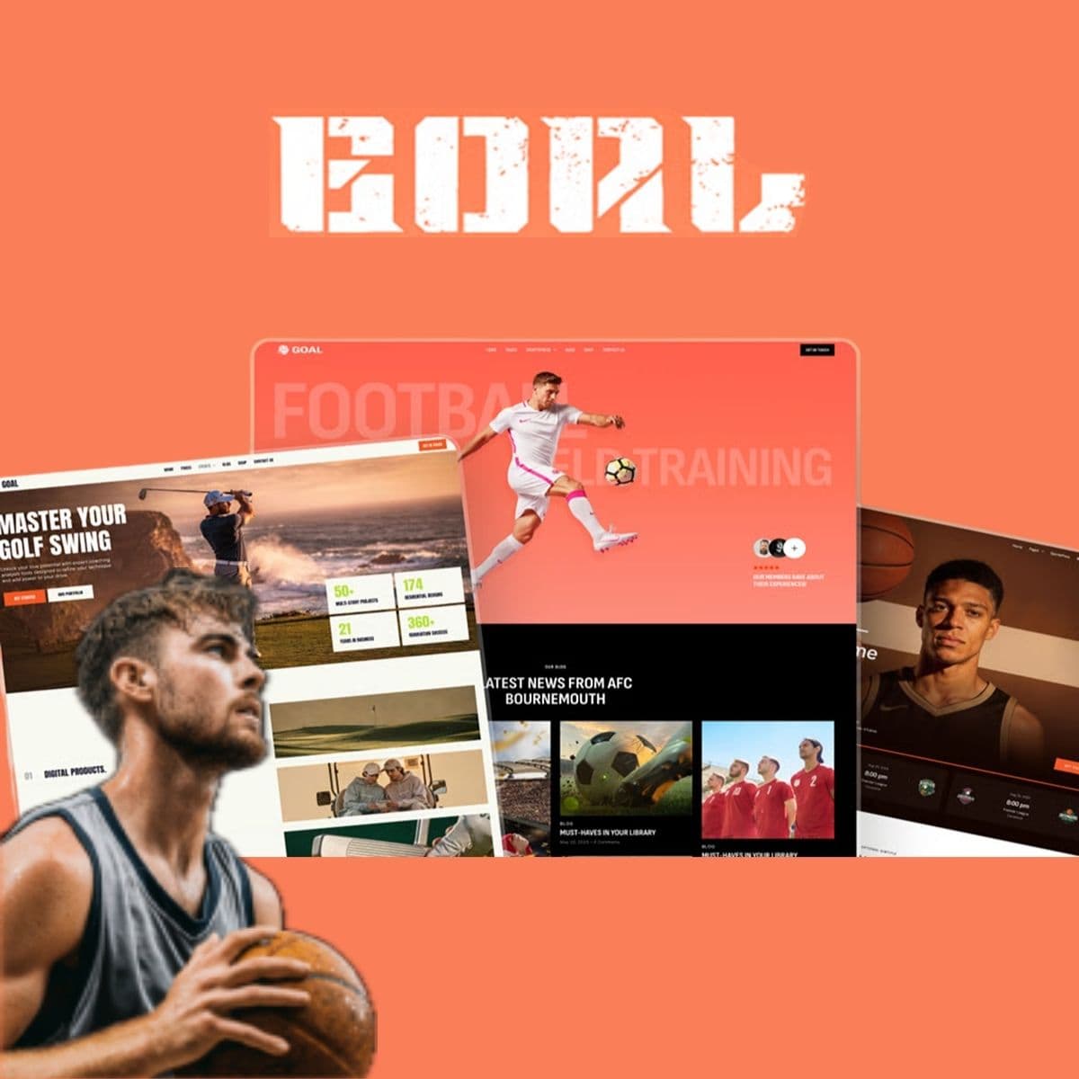 Goal - Sports WordPress Theme for Football, Basketball, Hockey, Golf