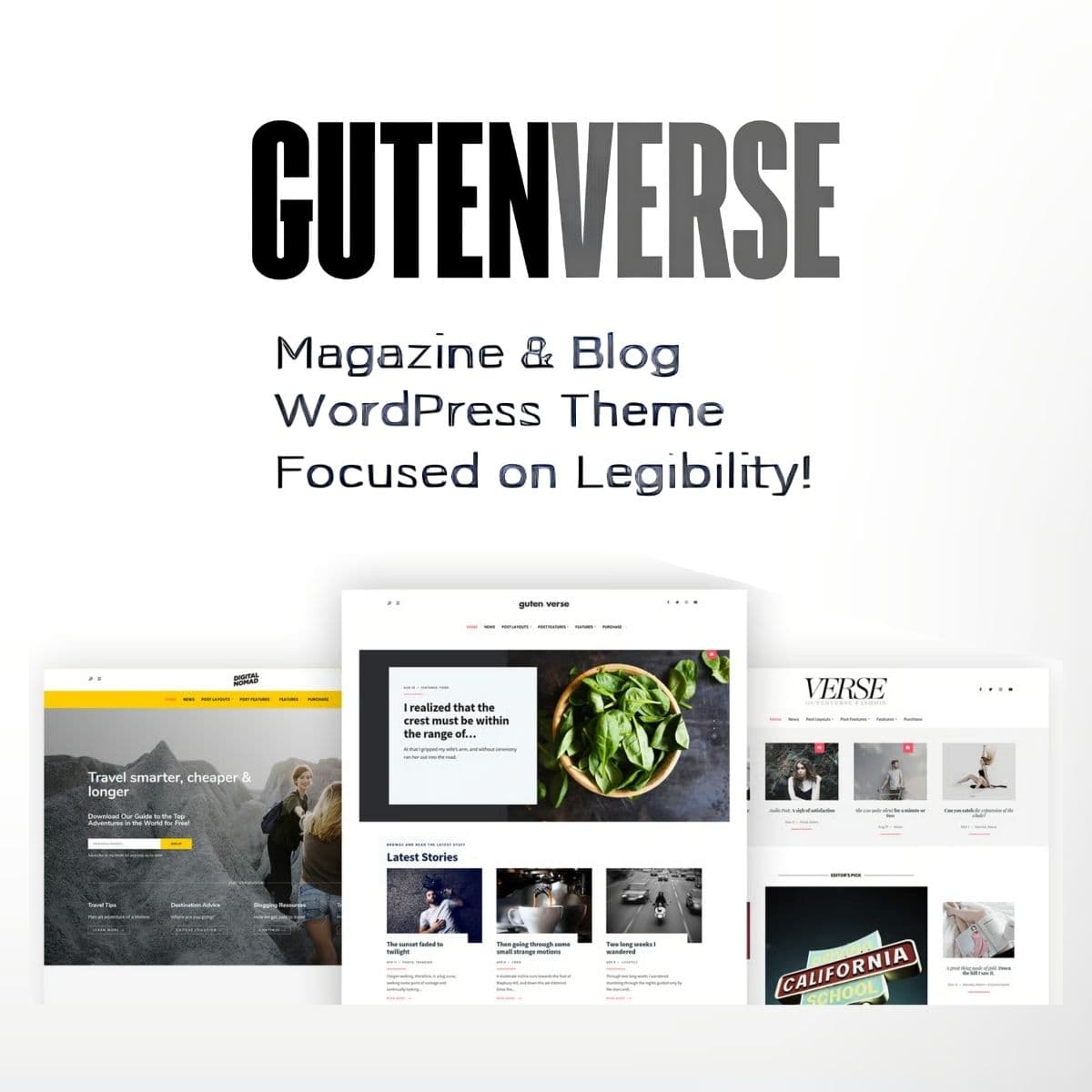 GutenVerse - Magazine and Blog WordPress Theme