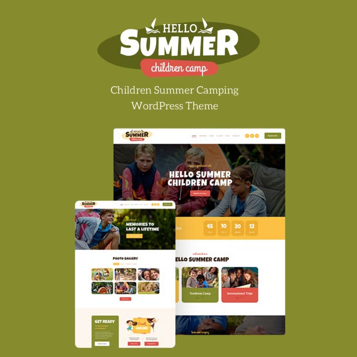 Hello Summer | Children Camp WordPress Theme