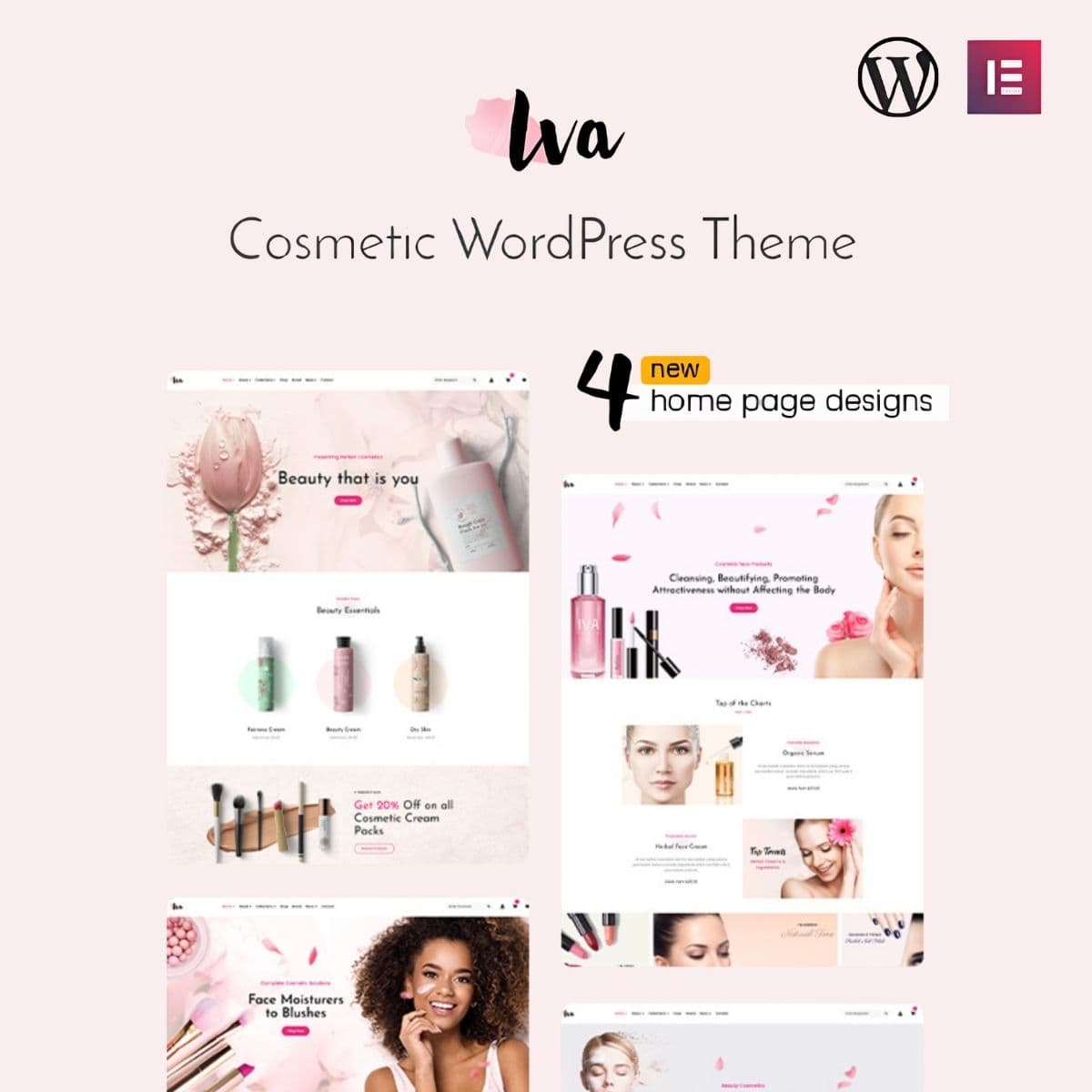 Iva - Beauty Cosmetics Shop WordPress Theme