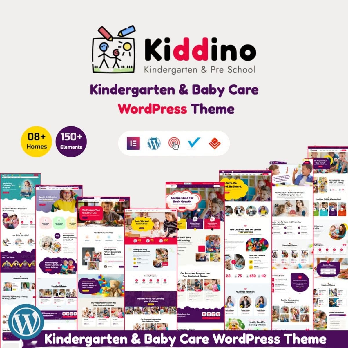 Kiddino - Kids, School & Kindergarten WordPress Theme