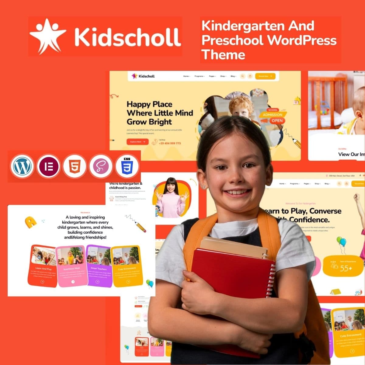 Kidscholl – Kindergarten & Preschool WordPress Theme