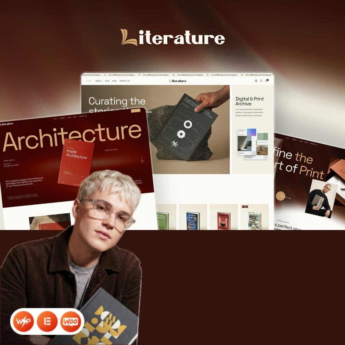 Literature - Book Store, Publisher & Bookshop WordPress Theme