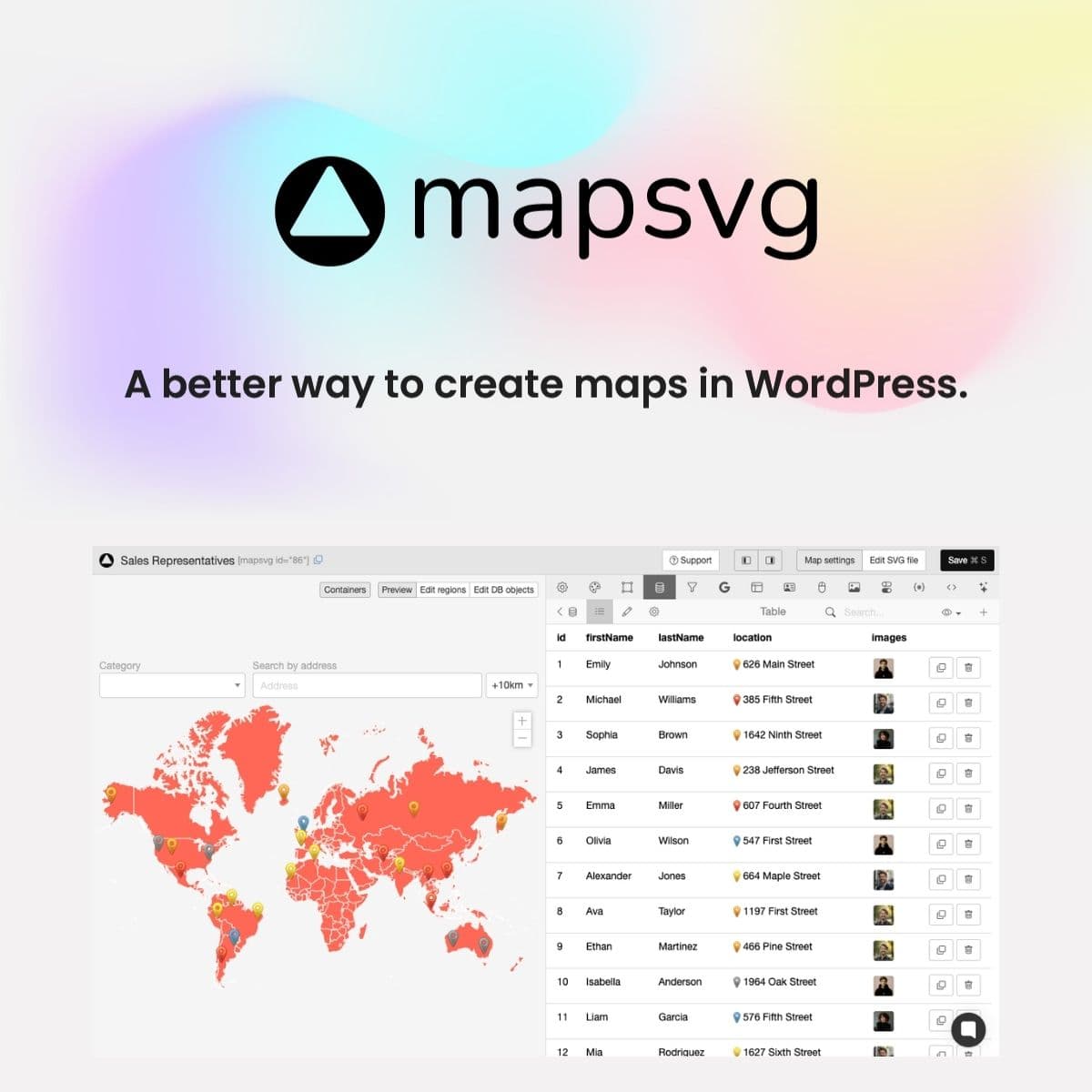 MapSVG - Google Maps, Vector Maps, Image Maps, and Store Locator for WordPress