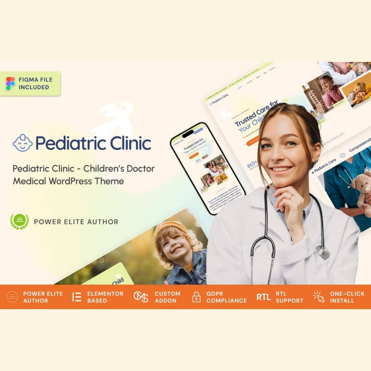 Pediatric Clinic - Children’s & Family Doctor Medical WordPress Theme