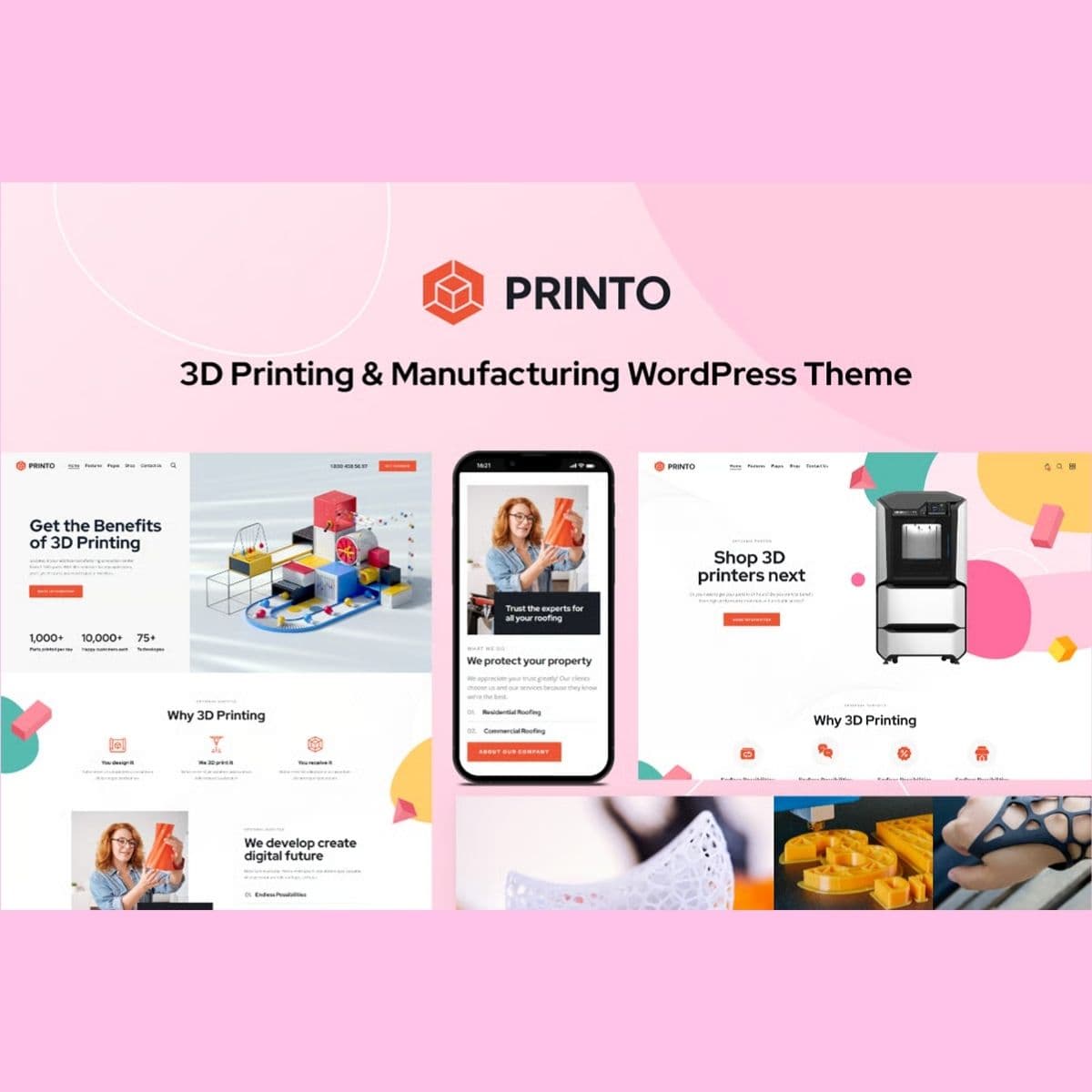 Printo - 3D Printing & Manufacturing WordPress Theme