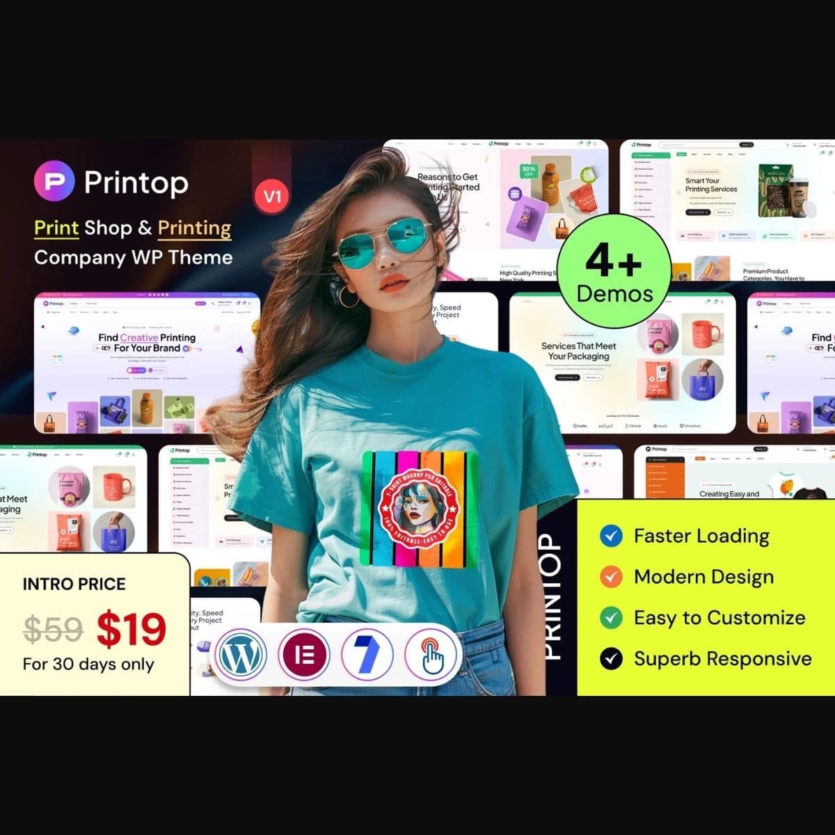 Printop - Print Shop & Printing Company WordPress Theme