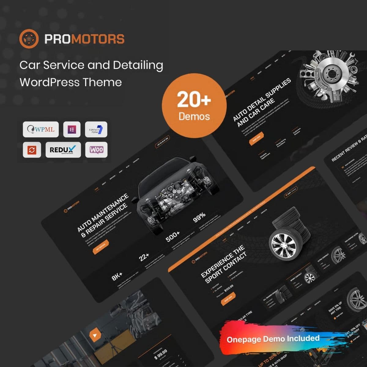 ProMotors - Car Service and Detailing WordPress Theme