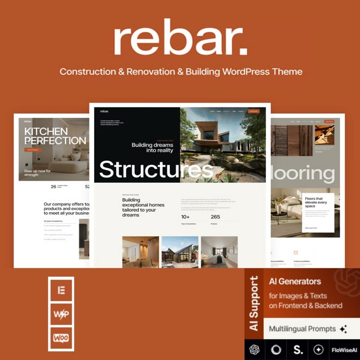 Rebar - Construction & Renovation & Building WordPress Theme