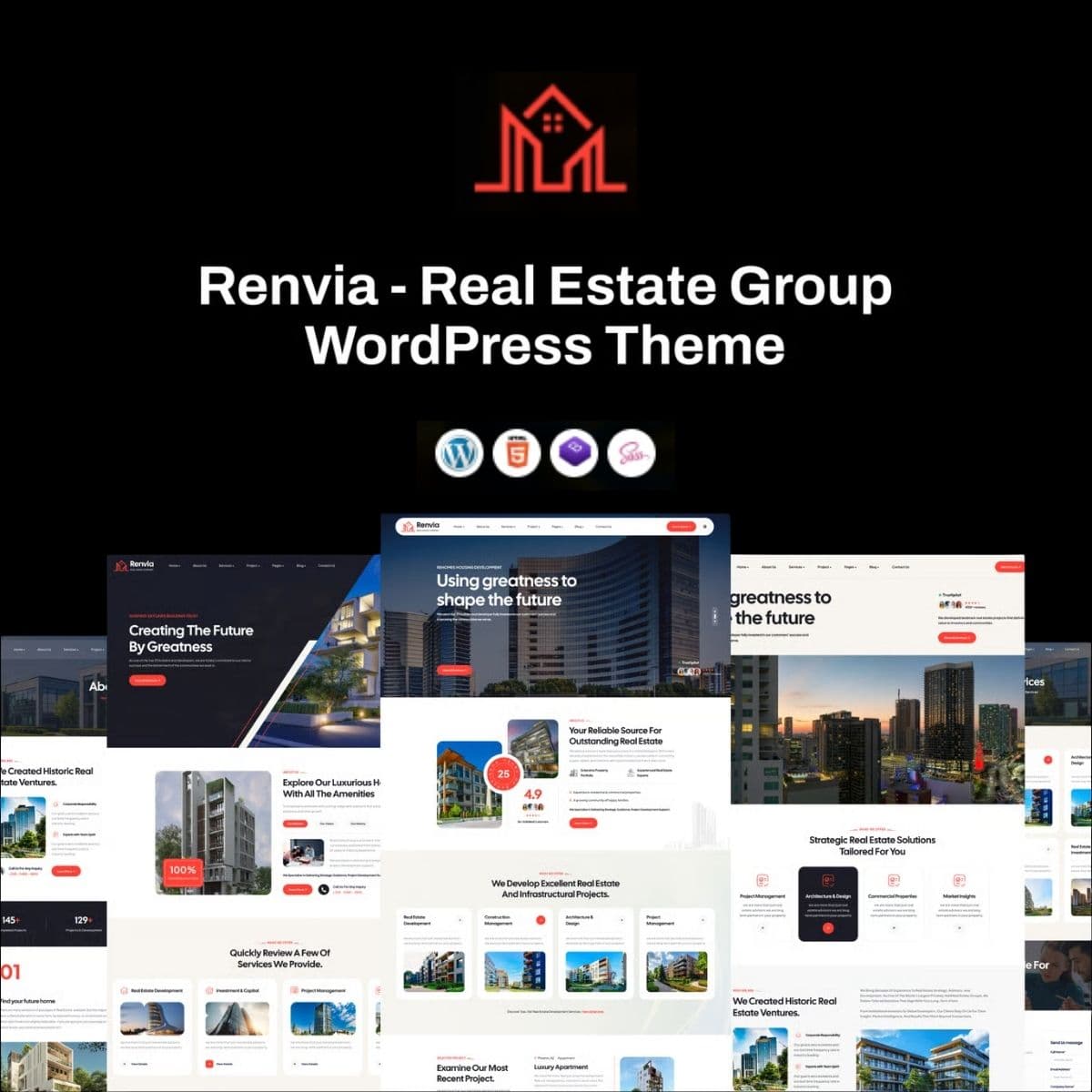 Renvia - Real Estate Group WordPress Theme