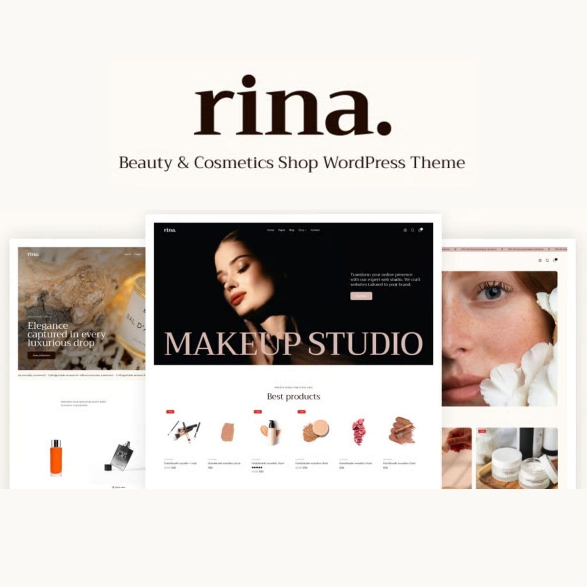 Rina - Beauty & Cosmetics Shop WordPress Theme