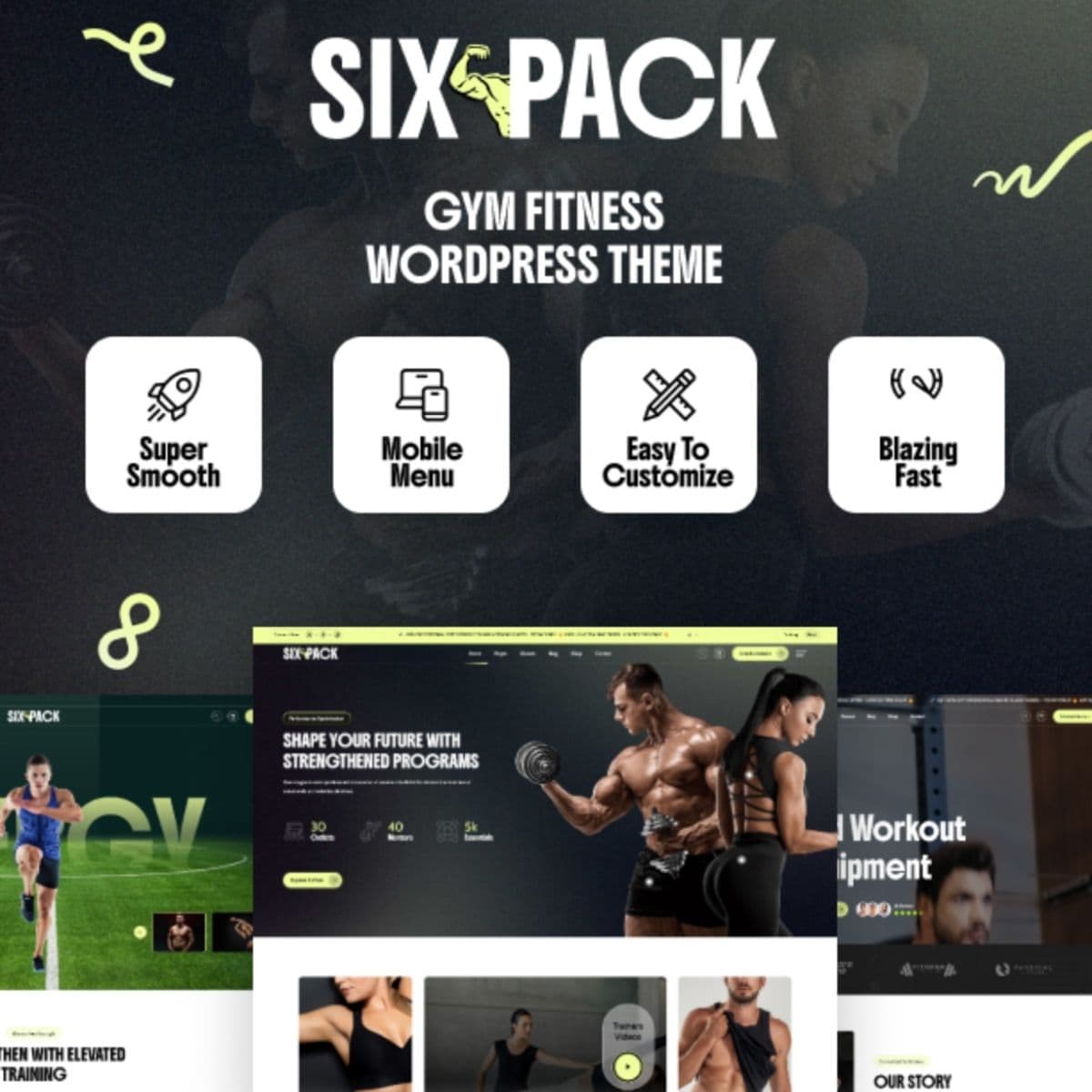 SixPack - Fitness WordPress Theme