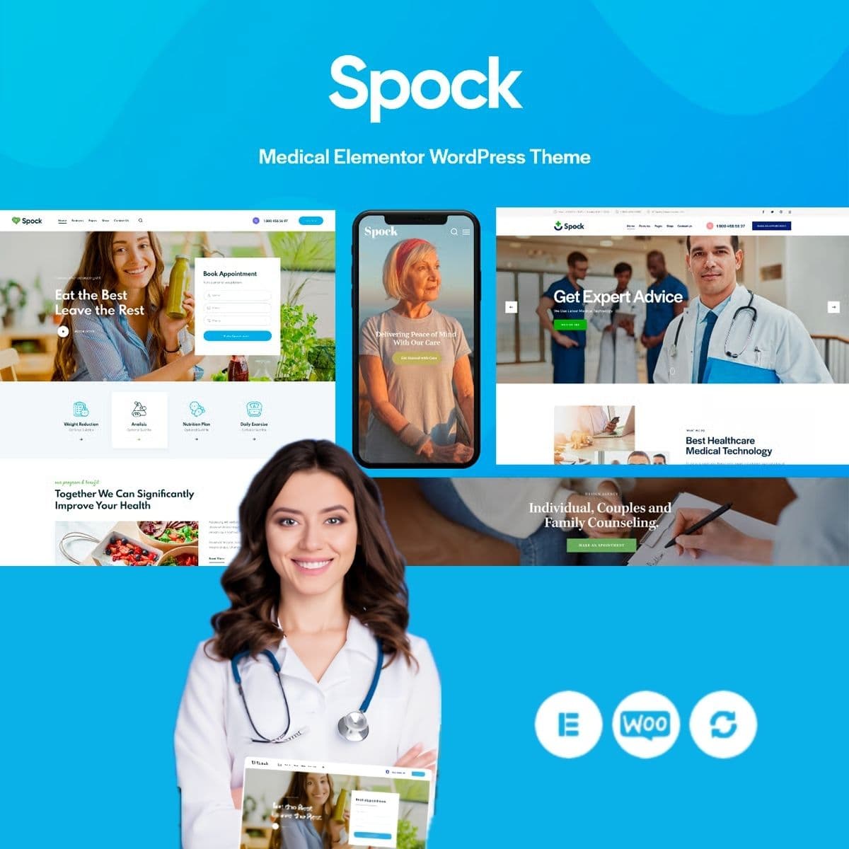 Spock - Medical Doctor Dentist & Beauty WordPress Theme