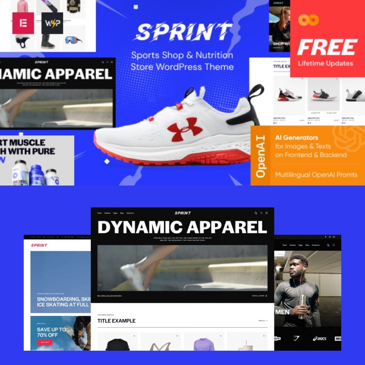 Sprint - Sports Shop & Nutrition Store WordPress Theme