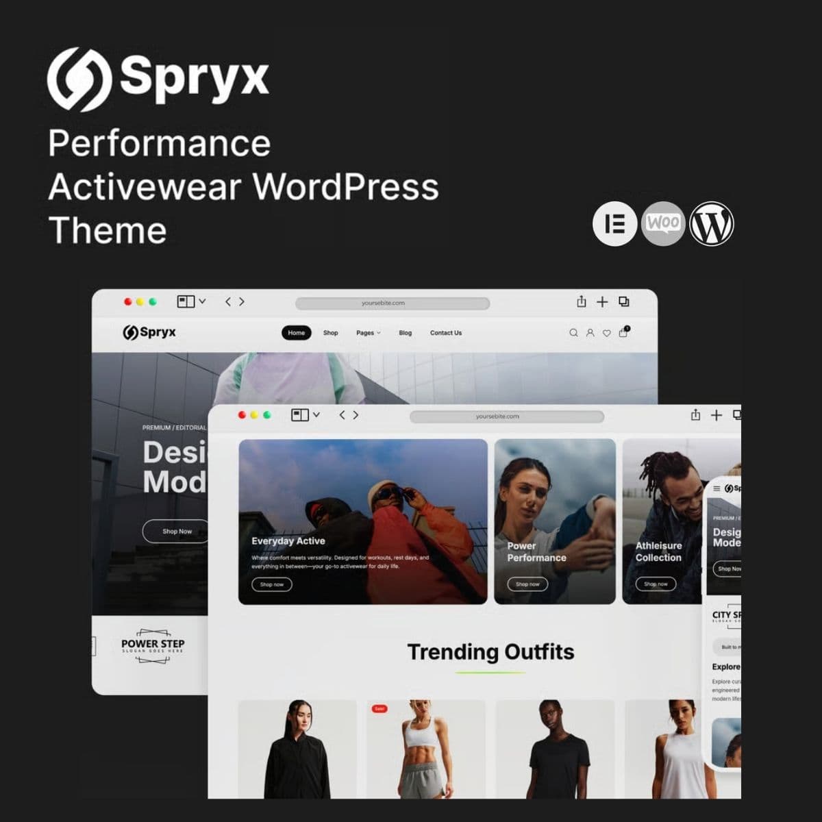 Spryx - Performance Activewear WordPress Theme