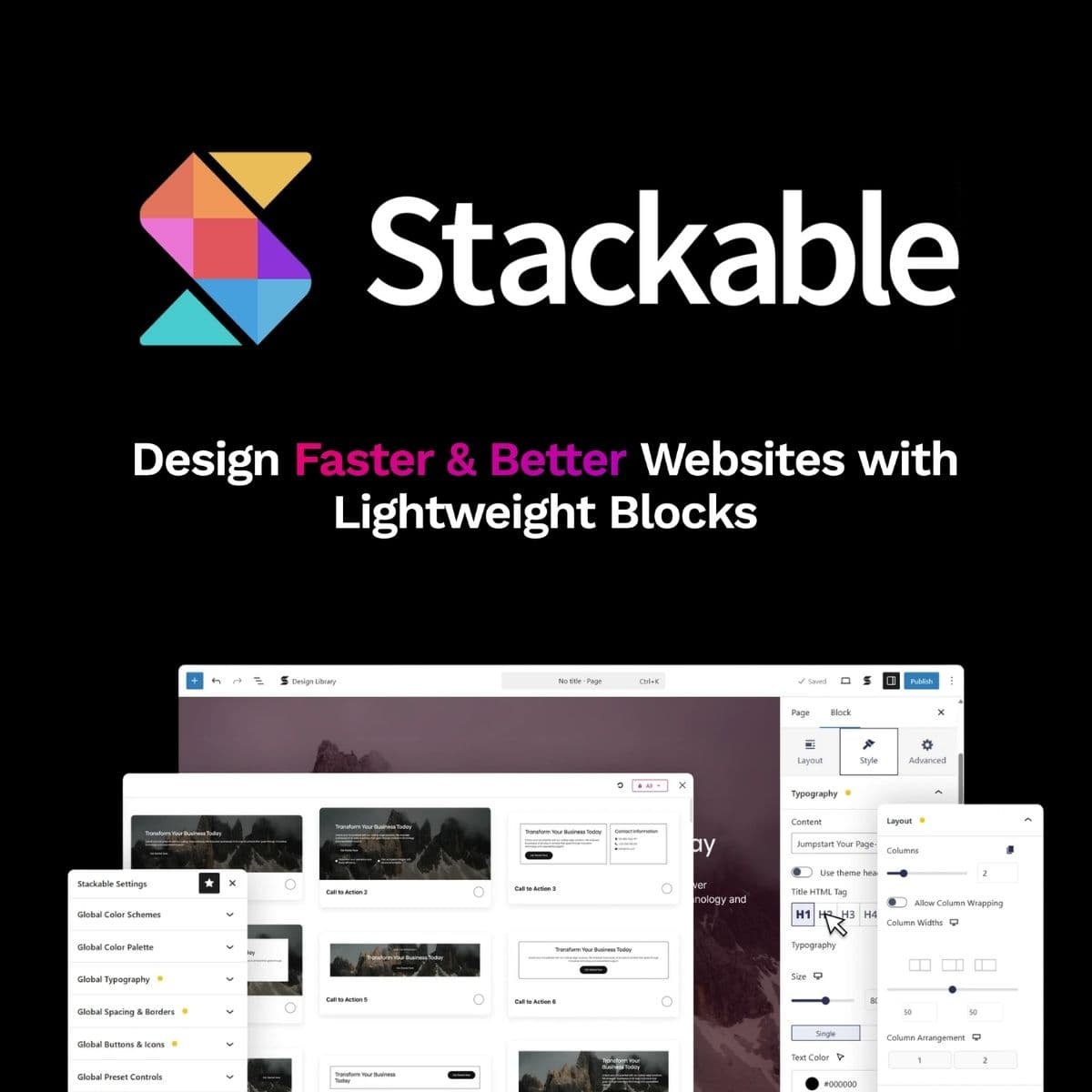 Stackable Premium WordPress Block Editor