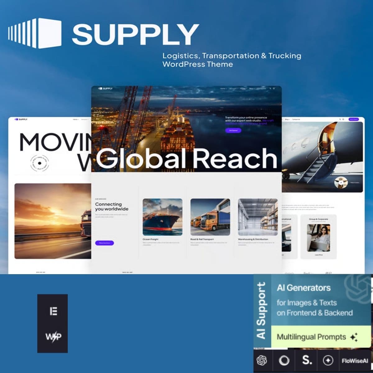Supply - Logistics, Transportation & Trucking WordPress Theme